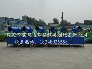 河北宏瑞达PW30降尘雾炮机走进湖北京奥建设